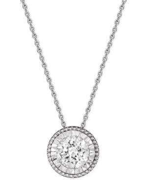 image of TruMiracle Diamond Pendant Necklace (1/2 ct. t.w.) in 14k White Gold
