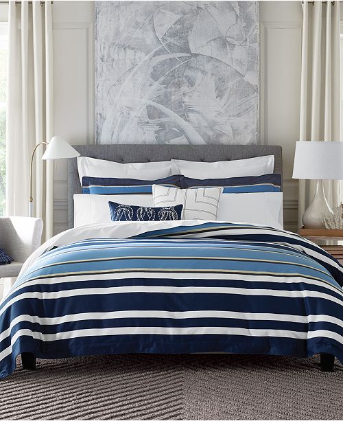 Tommy Hilfiger Robinson Stripe Bedding Collection Created For