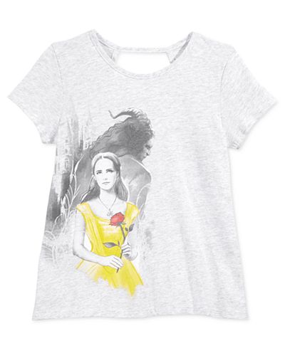 Disney's® Beauty and the Beast Swoop-Back Graphic T-Shirt, Big Girls (7-16)