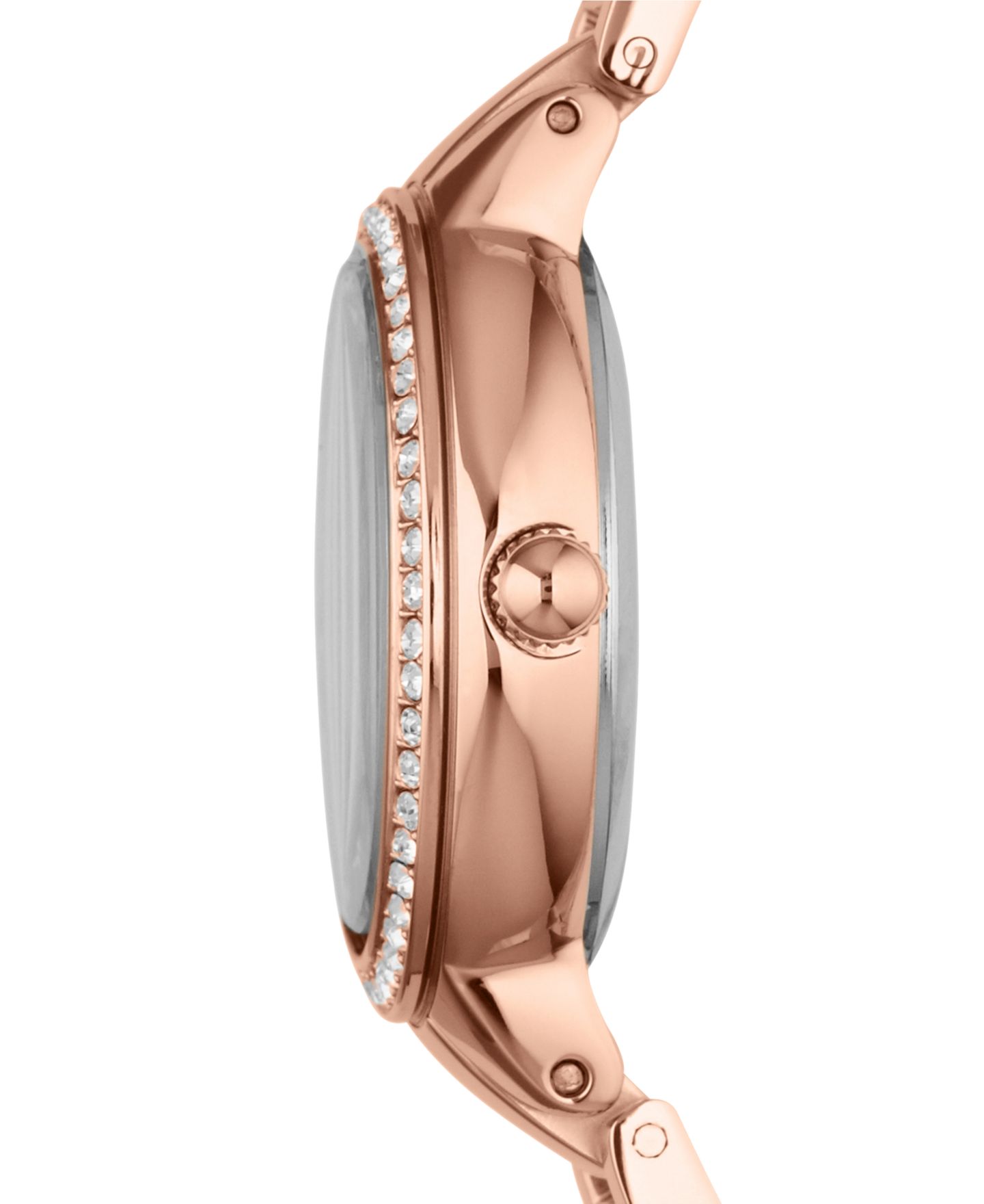 Женские часы Fossil Virginia Rose Gold-Tone Stainless Steel Bracelet Watch 30mm ES3284 — фото 2