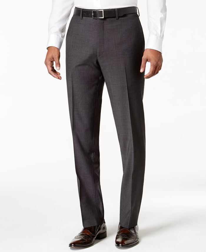 Tallia Men's Slim-Fit Black Pindot Suit & Reviews - Suits & Tuxedos ...