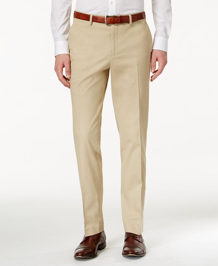 Bar III CLOSEOUT! Men's Slim-Fit Tan Stretch Pants, Created for Macy's ...