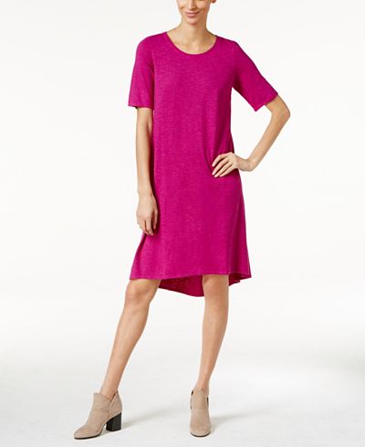 Eileen Fisher Hemp-Organic Cotton Shift Dress