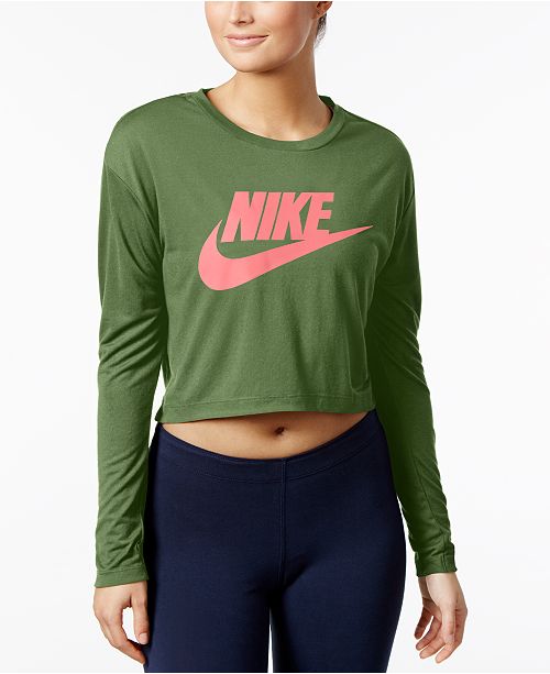 womens nike cropped top