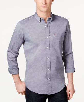 Men's Big & Tall Classic-Fit Stretch Solid Capote Shirt