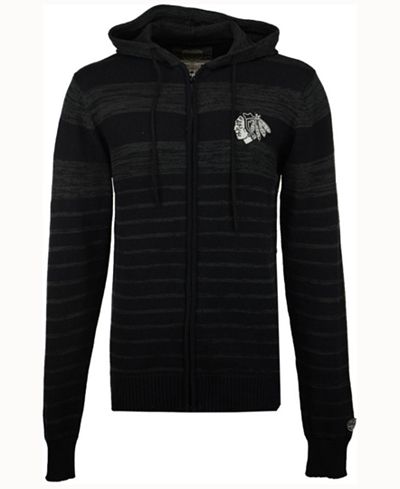 Old Time Hockey Men's Chicago Blackhawks Dustin Full Zip Jacket