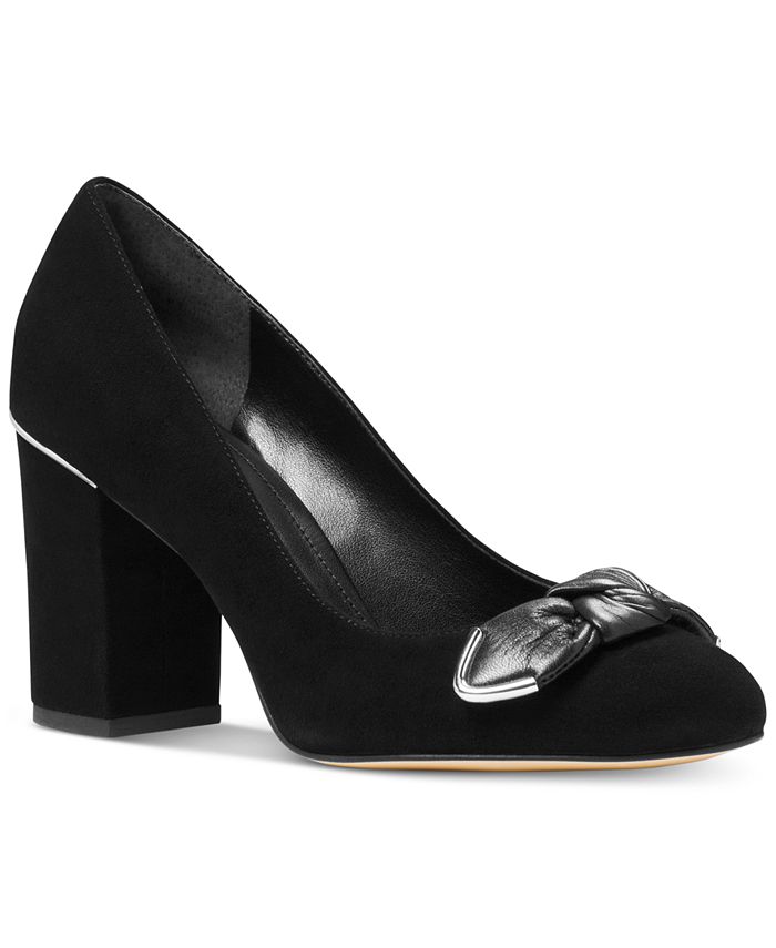 Michael kors shop black pumps macy's