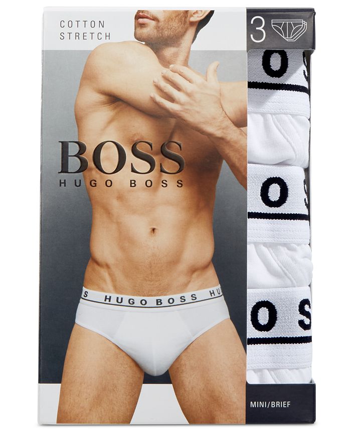 BOSS - Underwear, Flex Cotton Mini Brief 3 Pack