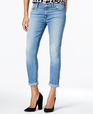 7 For All Mankind The Skinny Crop And Roll Jeans - Jeans - Women - Macy's