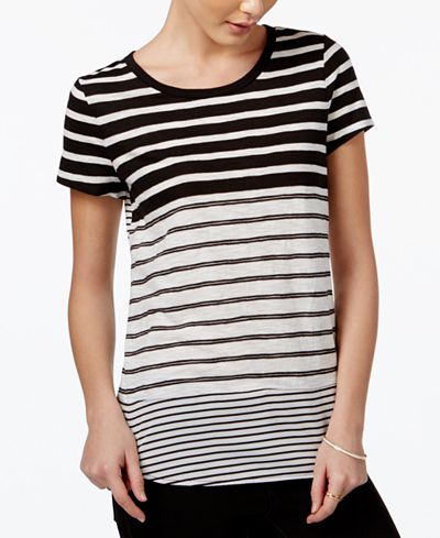 Maison Jules Striped Short-Sleeve T-Shirt, Only at Macy's