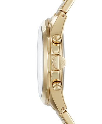 A|X Armani Exchange - Men's Gold-Tone Stainless Steel Bracelet Watch 44mm X2602