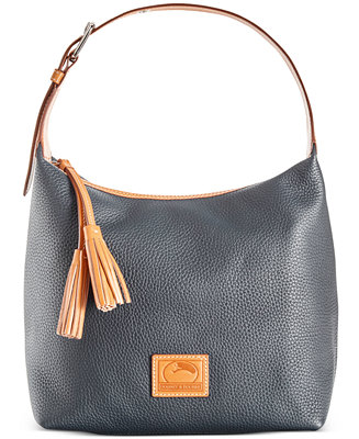 Dooney & Bourke Patterson Leather Paige Pebble Leather Hobo - Macy's