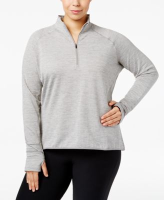 Nike - Plus Size Dri-FIT Quarter-Zip Running Top