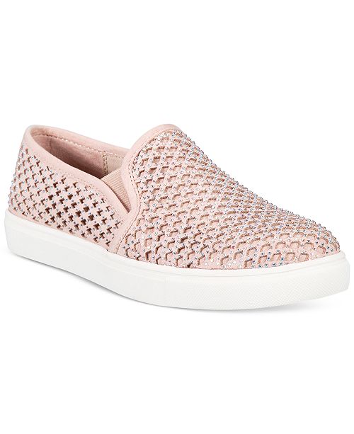Material Girl Eidyth Slip-On Embellished Sneakers, Created for Macy's ...