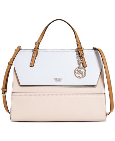 GUESS Huntley Top-Handle Flap-Front Satchel
