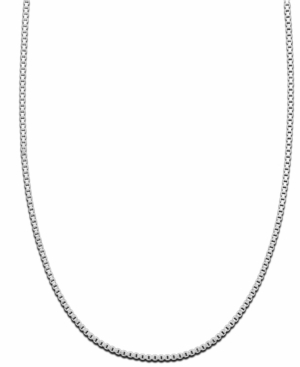 image of Giani Bernini Sterling Silver Necklace, Box Chain
