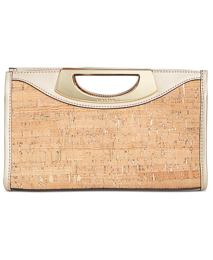 spuiten gegevens Graveren Calvin Klein Cork Clutch & Reviews - Handbags & Accessories - Macy's