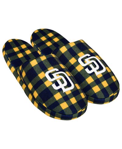 Forever Collectibles San Diego Padres Flannel Slide Slippers