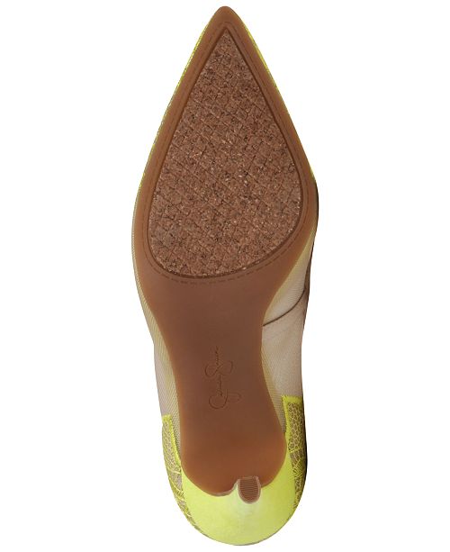 Jessica Simpson Camba Lace Pointed Toe Pumps Reviews Pumps