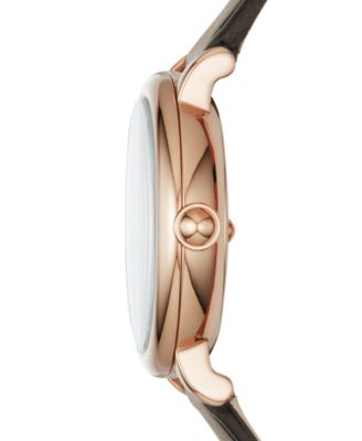 [NEW] Women\'s Marc Jacobs Roxy Cement Leather Strap Watch Marc Jacobs Roxy White Dial Cement Brown Leather Strap Watch  main image 3