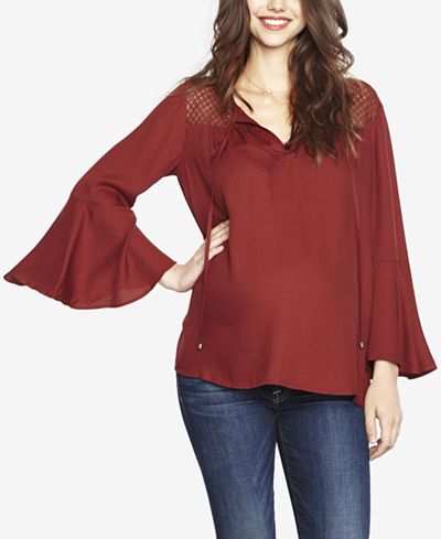 Ella Moss Maternity Bell-Sleeve Top