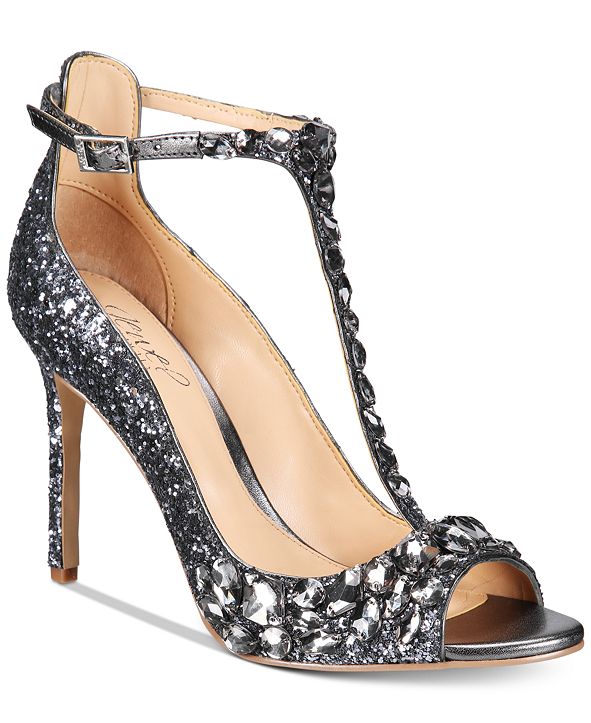 Jewel Badgley Mischka Conroy T-Strap Evening Sandals & Reviews - Heels & Pumps - Shoes - Macy's