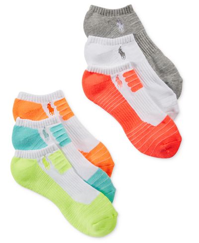 Polo Ralph Lauren Women's 6-Pk. Drop Needle Cushioned Sole Socks
