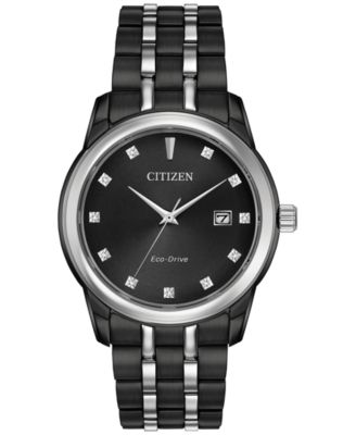 Citizen - Men's Eco-Drive Corso Diamond Accent Two-Tone Stainless Steel Bracelet Watch 38mm BM7348-53E