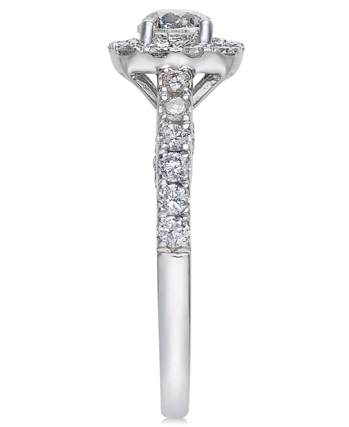 Diamond Halo Engagement Ring (1-1/4 ct. t.w.) in 14k White Gold