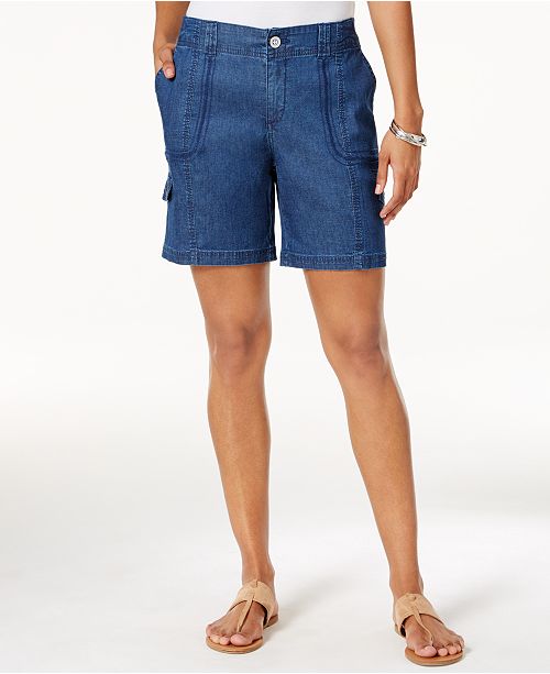 Style & Co Petite ZigZag Cargo Shorts, Created for Macy's & Reviews