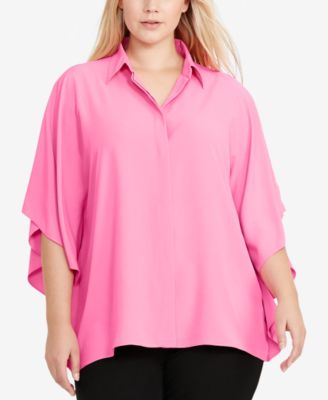 Lauren Ralph Lauren - Plus Size Crepe de Chine Blouse