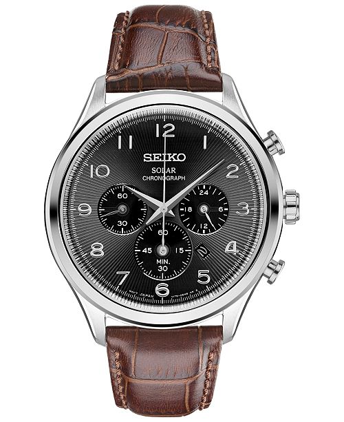 seiko watches with leather straps