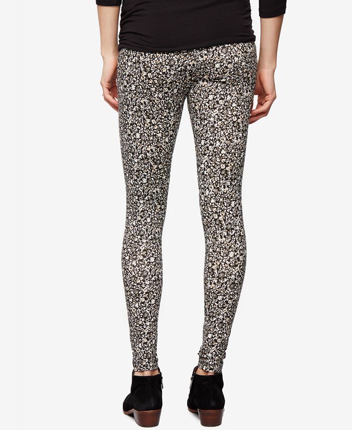 Maternity Grey Printed Leggings