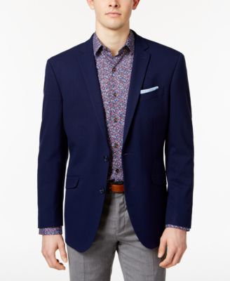 Kenneth Cole Reaction - Men's Slim-Fit Techni-Cole Flex New Blue Sport Coat