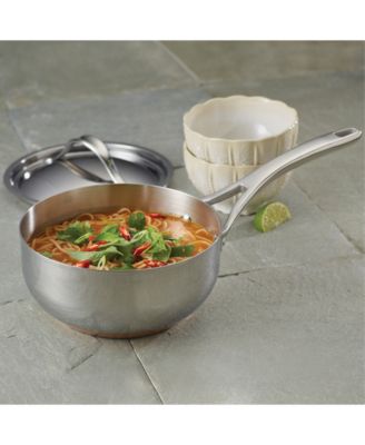 Nouvelle Copper Stainless Steel 2.5-Quart Covered Saucier, Macy's Exclusive