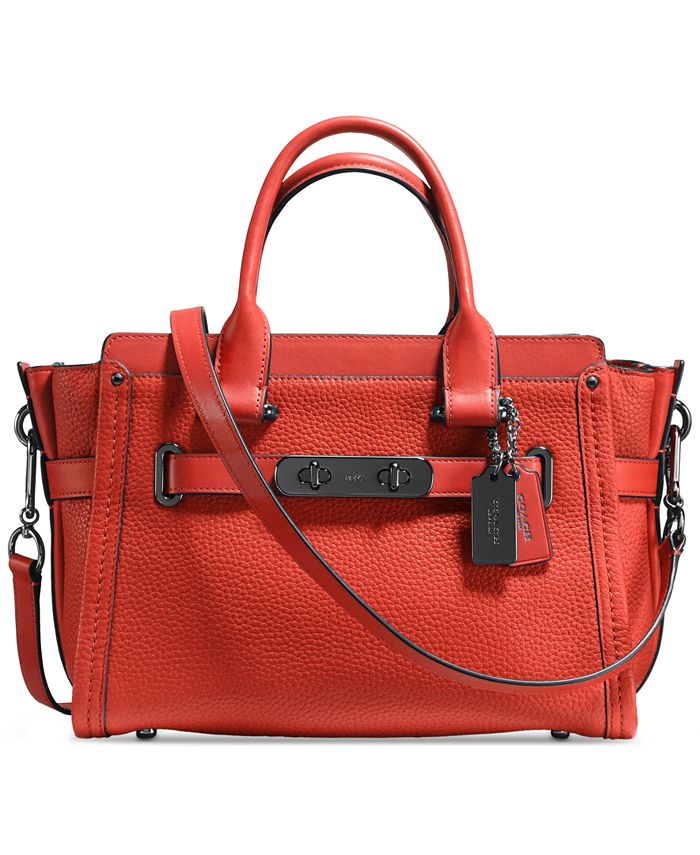 COACH - SWAGGER 27 IN PEBBLE LEATHER