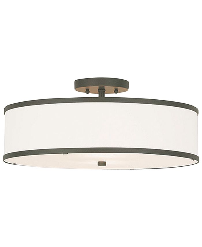 Livex - Park Ridge Metal 18'' Semi Flush Ceiling Light