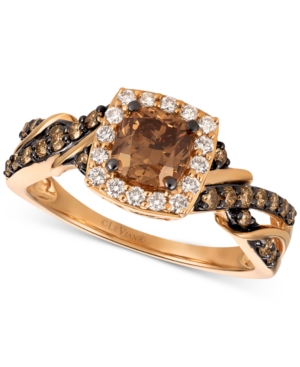 image of Le Vian Chocolatier Diamond Ring (1-1/6 ct. t.w.) in 14k Rose Gold
