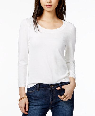 Tommy Hilfiger Scoop-Neck Sweater, Only at Macy's