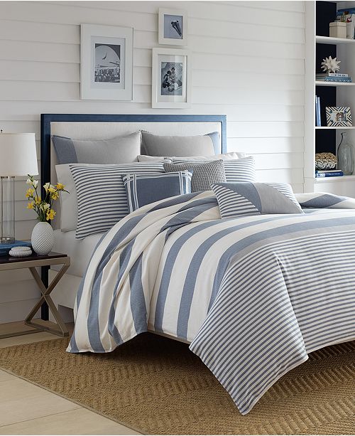 Nautica Fairwater Cotton King Duvet Set Reviews Duvet Covers