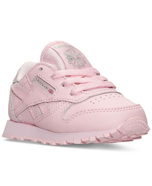 Reebok Toddler Girls Classic Leather Casual Sneakers From Finish