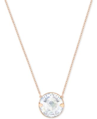 Swarovski - Globe Rose Gold-Tone Crystal Pendant Necklace