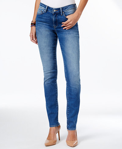 Mavi Kendra Mid Soft Shanti Wash Straight-Leg Jeans