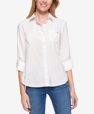 tommy hilfiger white blouse