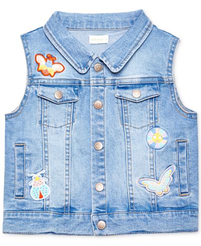 Margherita Kids By Margherita Missoni Denim Patch Cotton Vest, Little Girls (2-7)