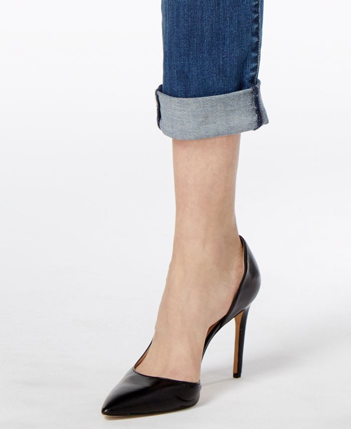 KUT from the Kloth Women's Catherine Raw Hem Boyfriend Jeans Blue Size 16