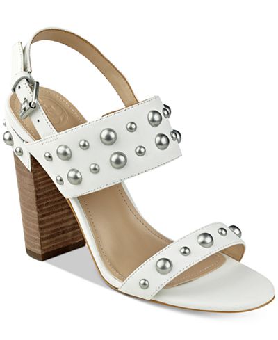 GUESS Women's Cheree Studded City Sandals