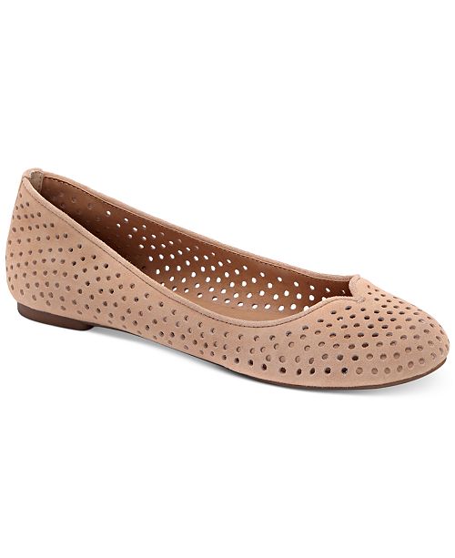 Lucky Brand Women's Enorahh Perforated Flats & Reviews - Flats - Shoes ...