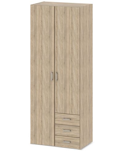 Henman 2 Door Wardrobe, Quick Ship - Furniture - Macy's