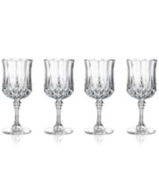 Laura Ashley White Wine Glasses, Set of 4 - Clear